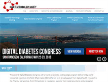 Tablet Screenshot of diabetestechnology.org